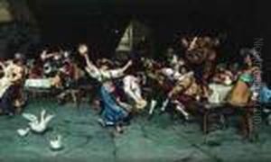 < Scene De Cabaret Sous La Renaissance >. < Scene De Cabaret Sous La Renaissance >.