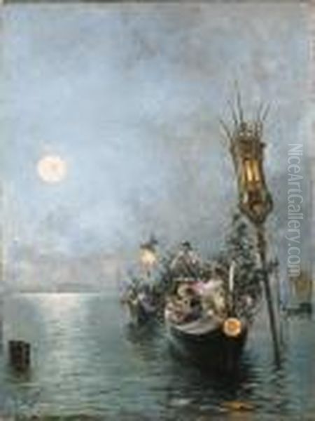A Gondola Ride At Night - view 1