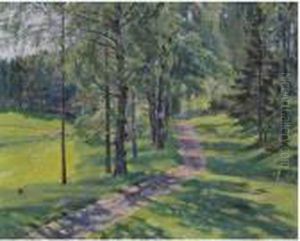 The Road To The Estate by Sergey Arsenievich Vinogradov