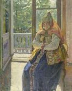 Frau In Baltischer Tracht Frau In Baltischer Tracht