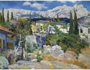 View Of Ai-petri, Crimea by Sergey Arsenievich Vinogradov