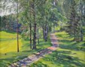 The Road To The Estate by Sergey Arsenievich Vinogradov