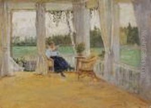 La Lecture Sous La Veranda by Sergey Arsenievich Vinogradov
