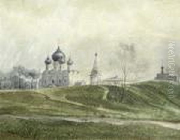 Russische Kirche In Landschaft - view 1
