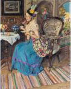 Taking Tea by Sergey Arsenievich Vinogradov