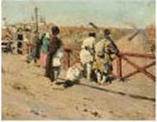 Departure Of The Great Steam Train - view 1