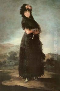 La marquesa de las Mercedes by Francisco Goya Fuendetodos