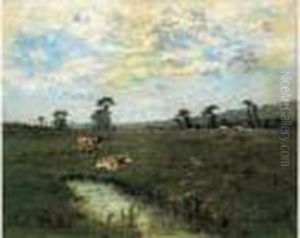 Paysage A La Mare by Victor Viollet-Le-Duc