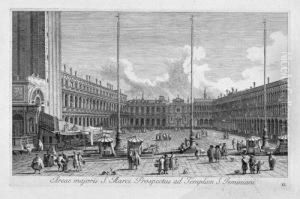 Verschiedene Ansichten Von Venedigs Platzen, Kirchen Undkanalen by (Giovanni Antonio Canal) Canaletto