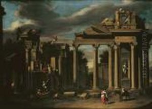 Caprice Architectural by (Giovanni Antonio Canal) Canaletto