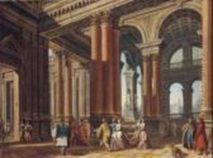 Capriccio Architettonico Con Figure