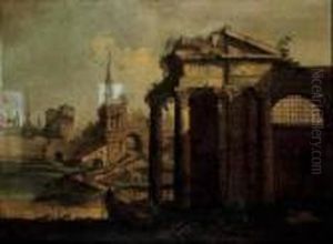Capriccio Architettonico by (Giovanni Antonio Canal) Canaletto