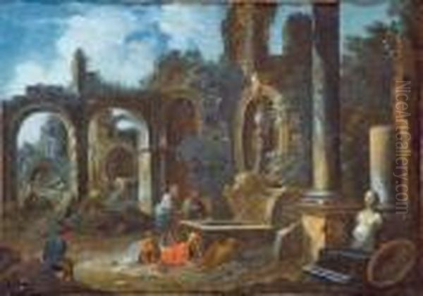 Capriccio Architettonico Con Figure - view 1