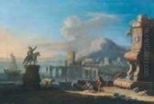 Porto Meridionale Con Un Pozzo E Un Monumento Equestre by Nicola Viso