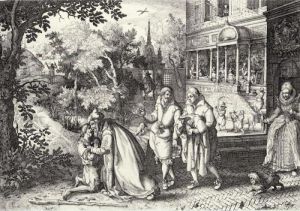 The Story Of The Prodigal Son by Claes Jansz Ii Visscher