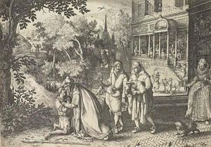 Three Engravings From The Story Of The Prodigal Son by Claes Jansz Ii Visscher
