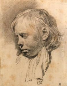 The Head Of A Boy Asleep (recto); Study Of An Eye (verso)