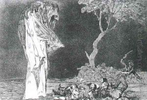 Disparates No.2 Torheit der Furcht by Francisco Goya Fuendetodos