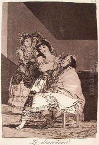She Fleeces Him by Francisco Goya Fuendetodos
