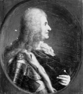 Bildnis Eines Fursten. Im Profil Nach Rechts. by Joseph Vivien