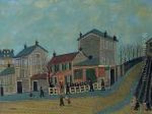 Paris Montmartre, Cabaret Lapin Agile by Louis Vivin