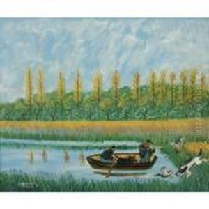 Chasse Aux Canards by Louis Vivin