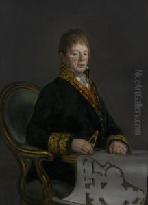 Portrait of Juan Antonio Cuervo by Francisco Goya Fuendetodos
