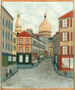 Le Consult D'auvergne Et Le Sacre-couer by Louis Vivin
