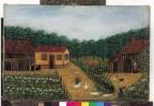 Printemps A La Ferme, Circa 1925 by Louis Vivin