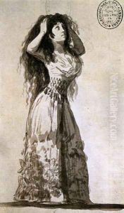 The Duchess of Alba Arranging Her Hair by Francisco Goya Fuendetodos