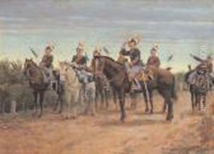Cavalleria Del Ii Reggimento Piemonte Reale by Giuseppe Vizzotto Alberti