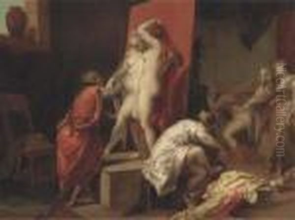 An Artist In His Studio - view 1