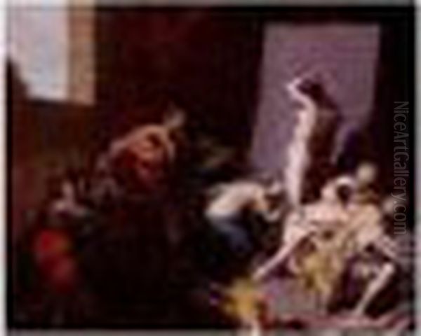 An Artist In His Studio - view 1