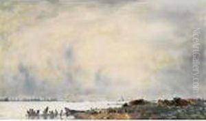 Cows Near The River Ijssel by Floris Verster
