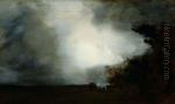 Two Horses In A Landscape - view 1