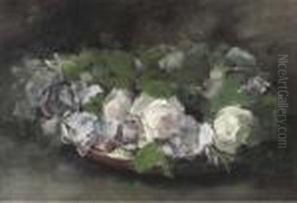 Pink Roses In A Bowl - view 1