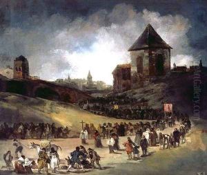 Procession in Valencia by Francisco Goya Fuendetodos
