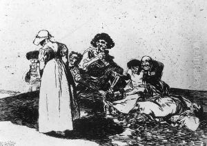 The Worst is to Beg by Francisco Goya Fuendetodos