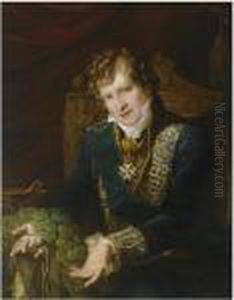 Portrait Of Prince Johann Of Saxony (1801-1873) by Carl Christian Vogel von Vogelstein