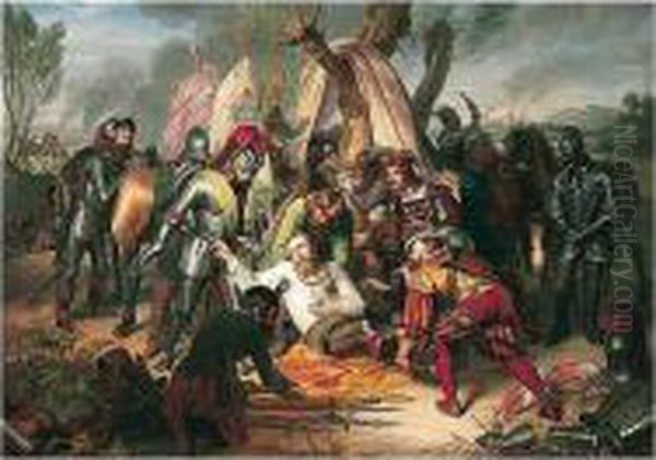 Tod Des Kurfursten Moritz Von 
Sachsen In Der Schlacht Bei Sievershausen (death Of Elector Moritz Of 
Saxony At The Battle Of Sievershausen) - view 1