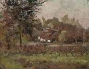 A Farm In Autumn by Guillaume Vogels