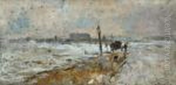 Charette Dans La Neige - view 1