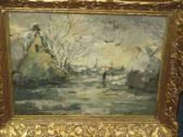 Village Landscapein Winte - view 1