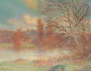Paysage A La Riviere by Paul Vogler