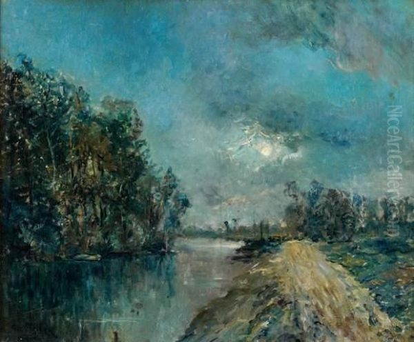 Crepuscule Sur Le Lac - view 1