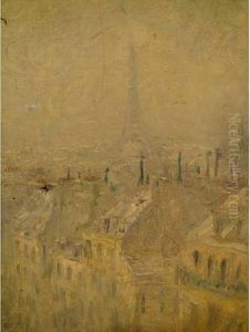 Vue Des Toits De Paris, La Tour Eiffel