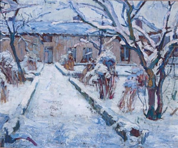 House Covered In Snow On A Winter's Day - view 1