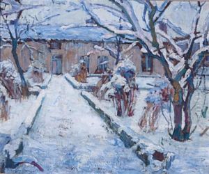 House Covered In Snow On A Winter's Day by Paul Vogler