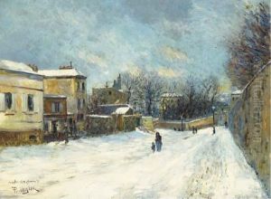 Signe, Date Et Situe 'p. Vogler Montmartre. Janvier 91' (en Bas Agauche) by Paul Vogler