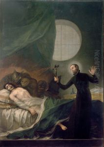 St Francis Borja at the Deathbed of an Impenitent by Francisco Goya Fuendetodos